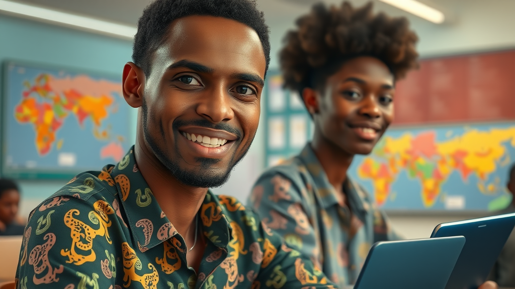 AI research Africa - African linguists testing AI-based translation tools for African languages in a collaborative classroom setting