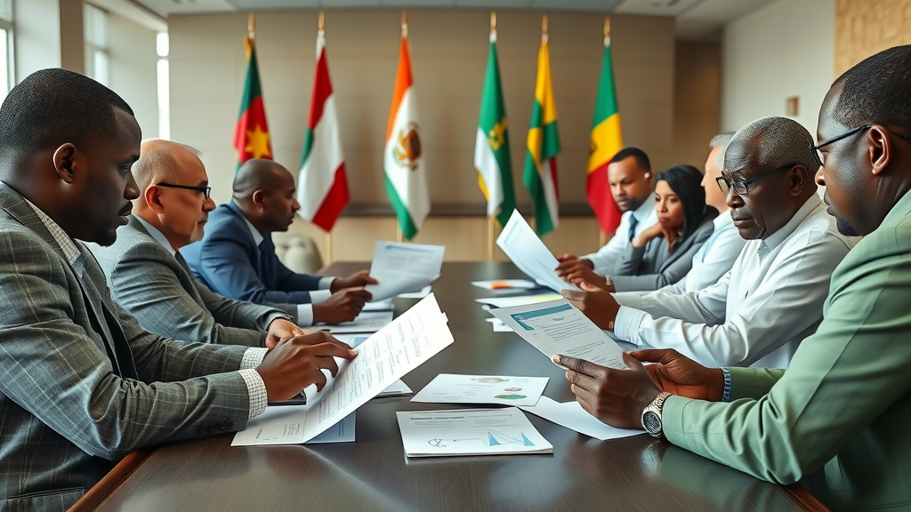 African government roundtable, AI policy review, digital law graphics