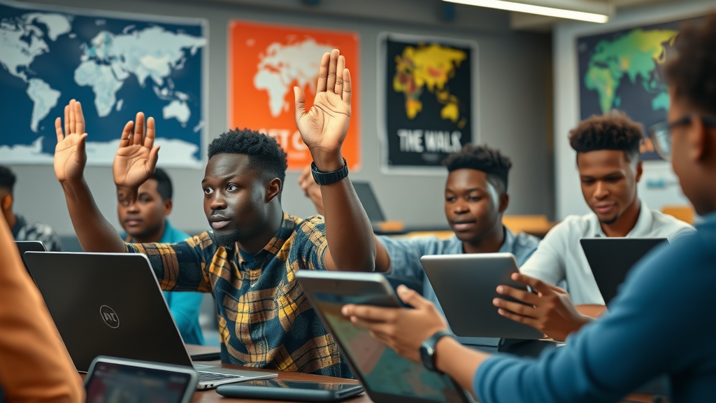 Motivated African students learning AI and coding in a tech ecosystem workshop