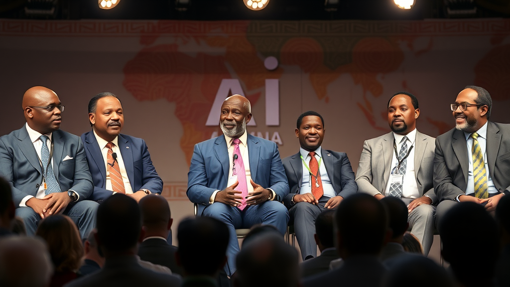 AI summit on Africa - distinguished panel of African AI experts discussing innovation at the summit