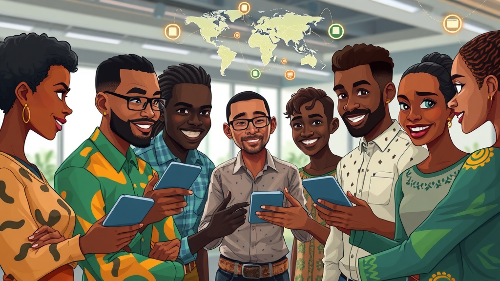Resourceful African AI community group accessing compute resources indicating AI experts Africa innovation