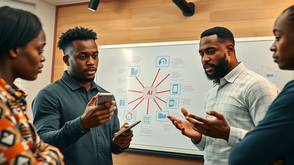 Young African tech professionals tackling AI compute resources Africa misconceptions and challenges