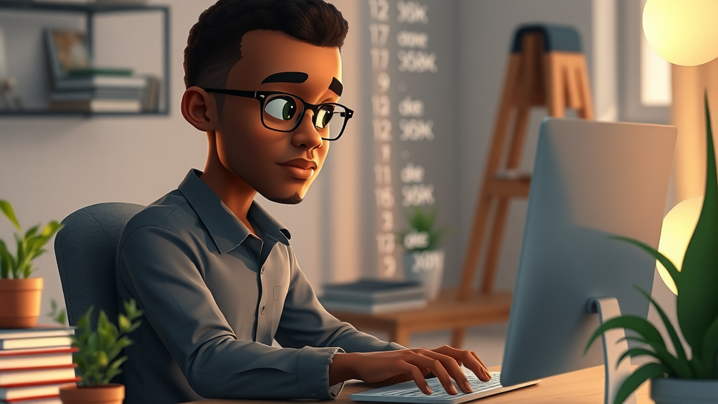 Inspiring African AI developer reviewing code showcasing AI app development africa innovation