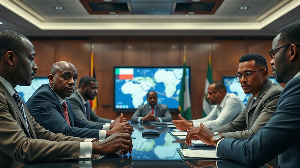 African policymakers discussing AI governance and strategy
