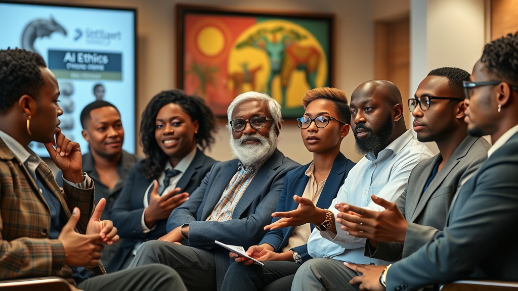 Diverse panel of African AI ethics experts engaged in discussion