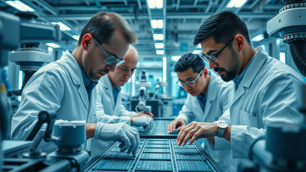 AI chip manufacturing facility, symbolizing the global AI hardware arms race and its implications for Africa.